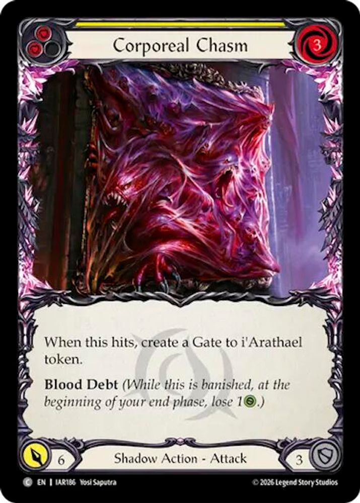 Corporeal Chasm (Yellow), Standard, front