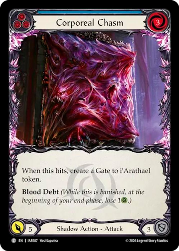 Corporeal Chasm (Blue), Standard, front
