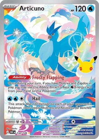 Articuno - 132/128, Card 132/128