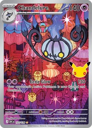 Chandelure - 137/128, Card 137/128