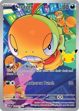 Scraggy - 140/128, Card 140/128