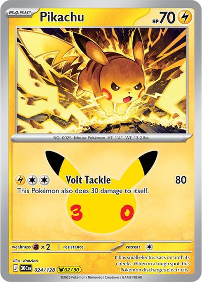 Pikachu - 024/128, Card 024/128
