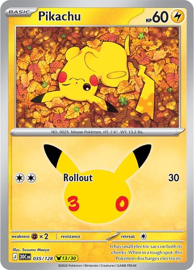 Pikachu - 035/128, Card 035/128