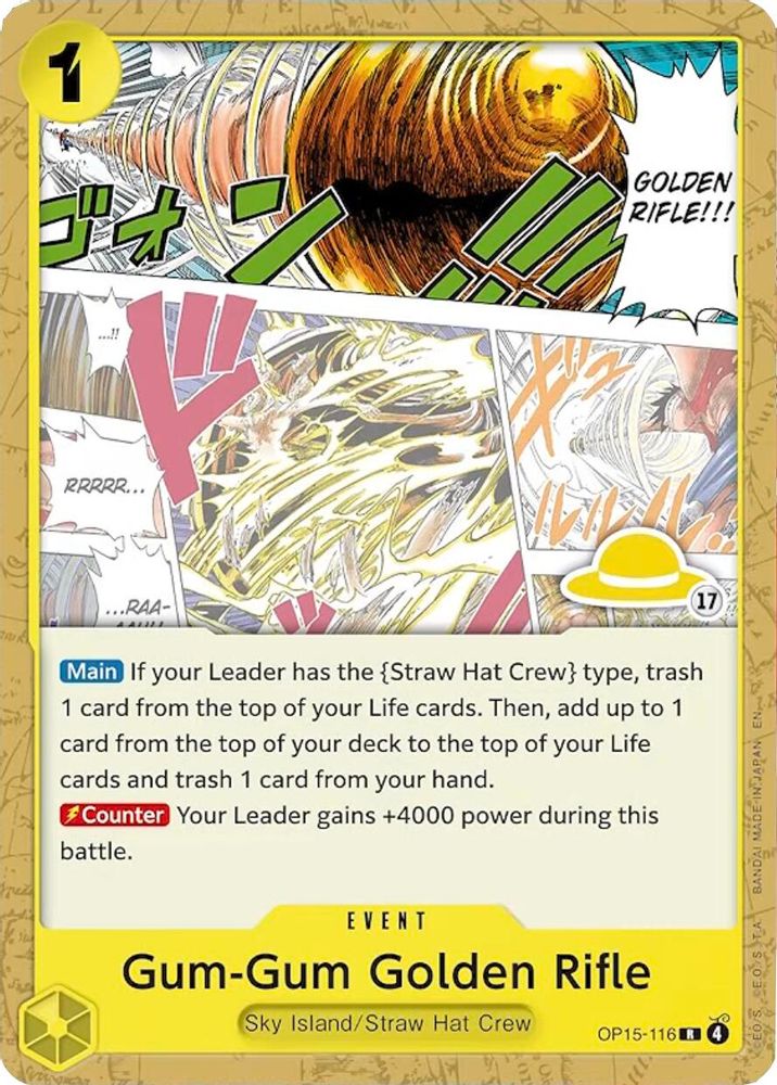 Gum-Gum Golden Rifle (Luffy Deck)