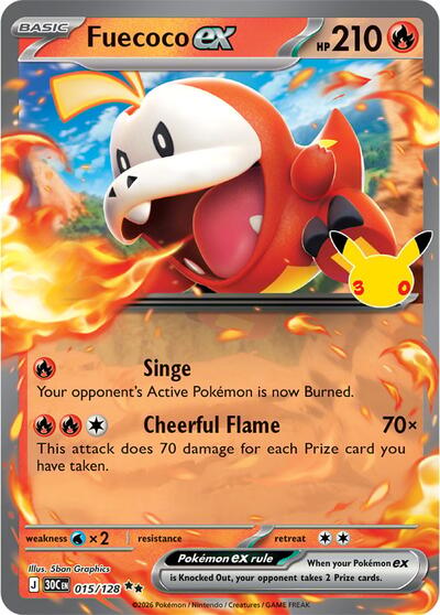 Fuecoco ex - 015/128, Card 015/128