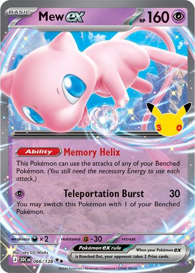 Mew ex - 066/128, Card 066/128