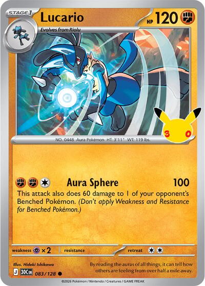 Lucario, Card 083/128