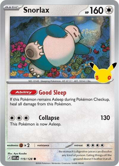 Snorlax, Card 119/128