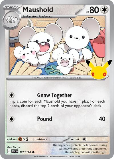 Maushold - 125/128, Card 125/128