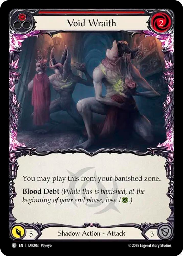 Void Wraith (Red), Standard, front
