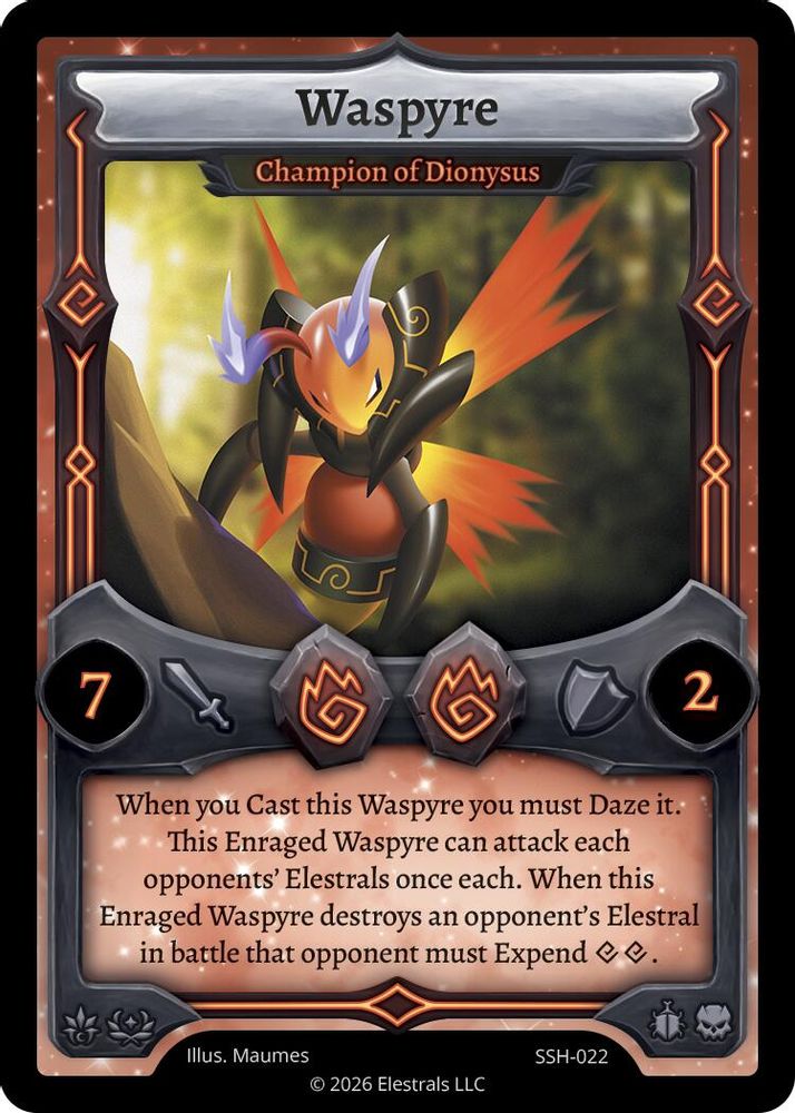 Waspyre - Champion of Dionysus, Standard, front