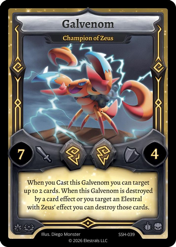 Galvenom - Champion of Zeus, Standard, front