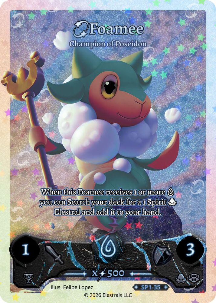 Foamee - Champion of Poseidon, Holo, front