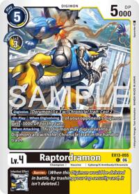 Raptordramon card art