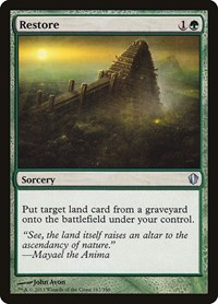 Restore, Commander 2013