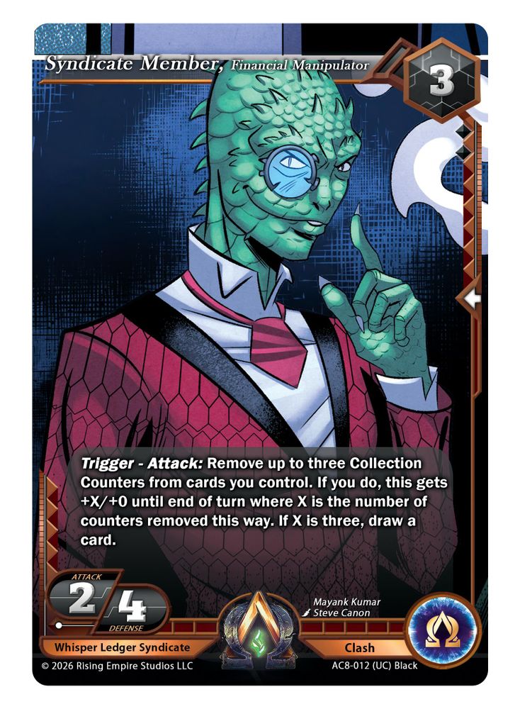 Syndicate Member, Financial Manipulator, Standard, front