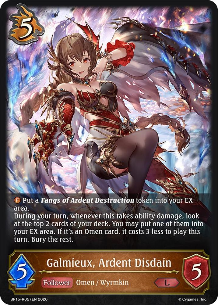 Galmieux, Ardent Disdain, Standard, front