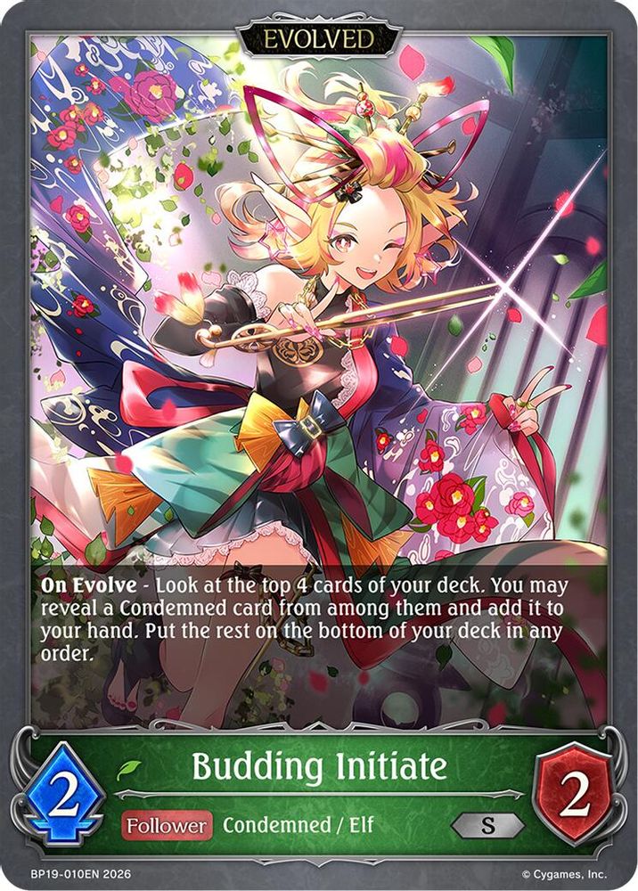 Budding Initiate (Evolved), Standard, front