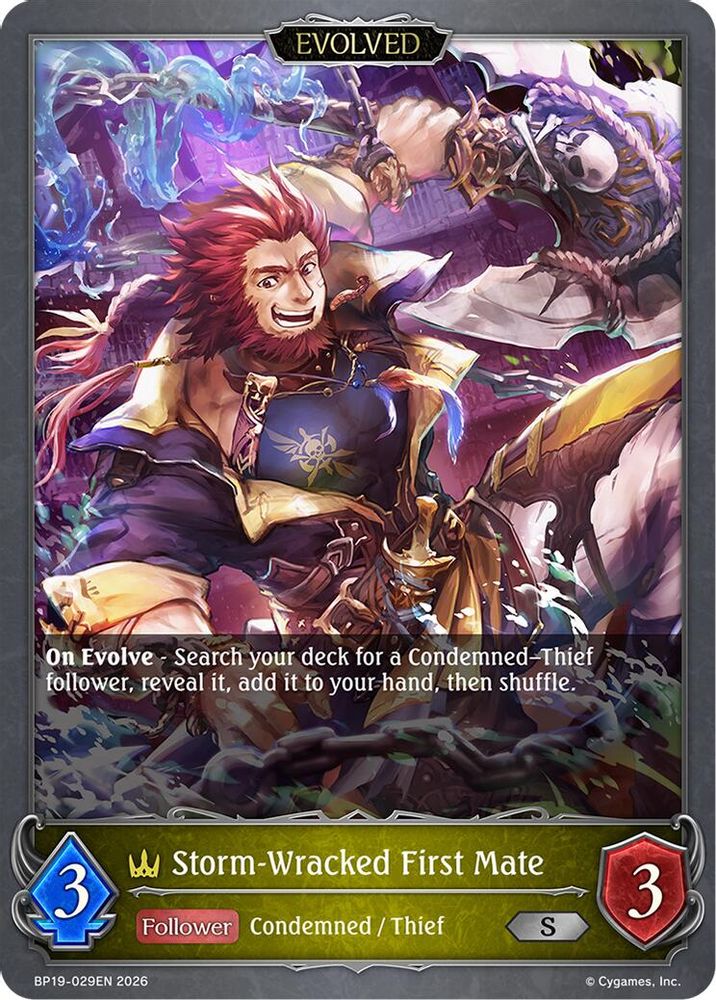 Storm-Wracked First Mate (Evolved), Standard, front