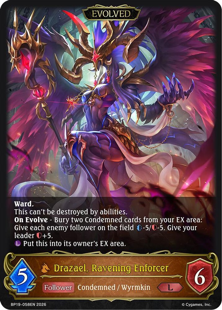 Drazael, Ravening Enforcer (Evolved), Standard, front