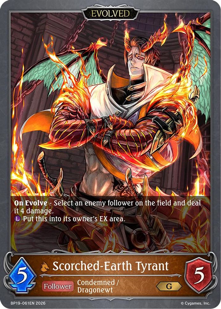 Scorched-Earth Tyrant (Evolved), Standard, front