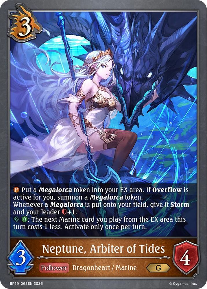 Neptune, Arbiter of Tides, Standard, front