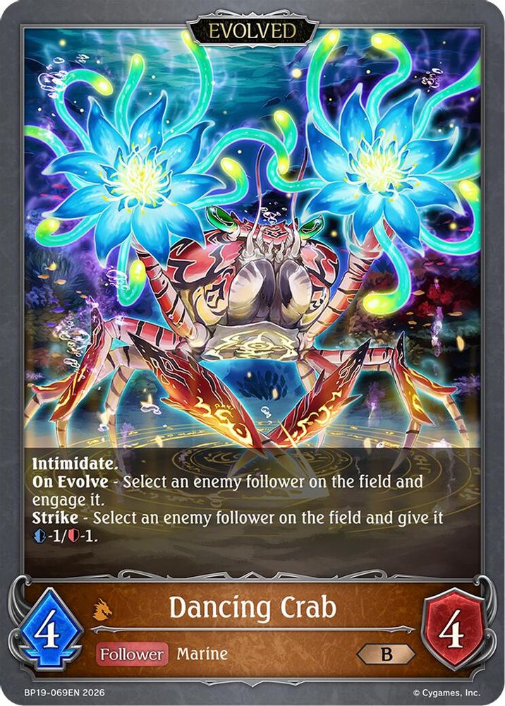 Dancing Crab (Evolved), Standard, front