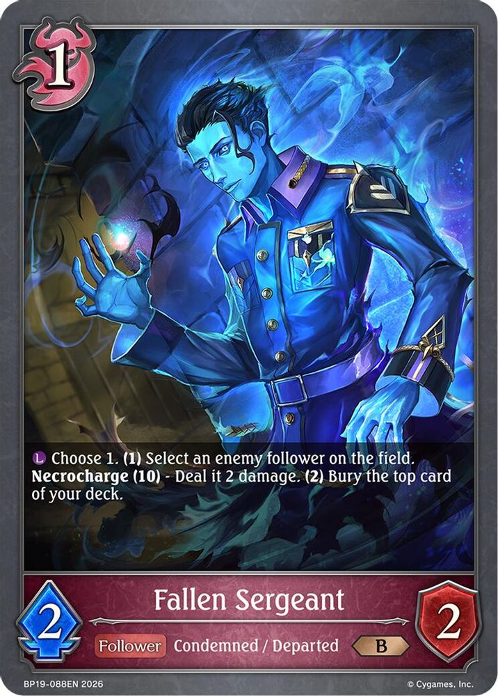 Fallen Sergeant, Standard, front
