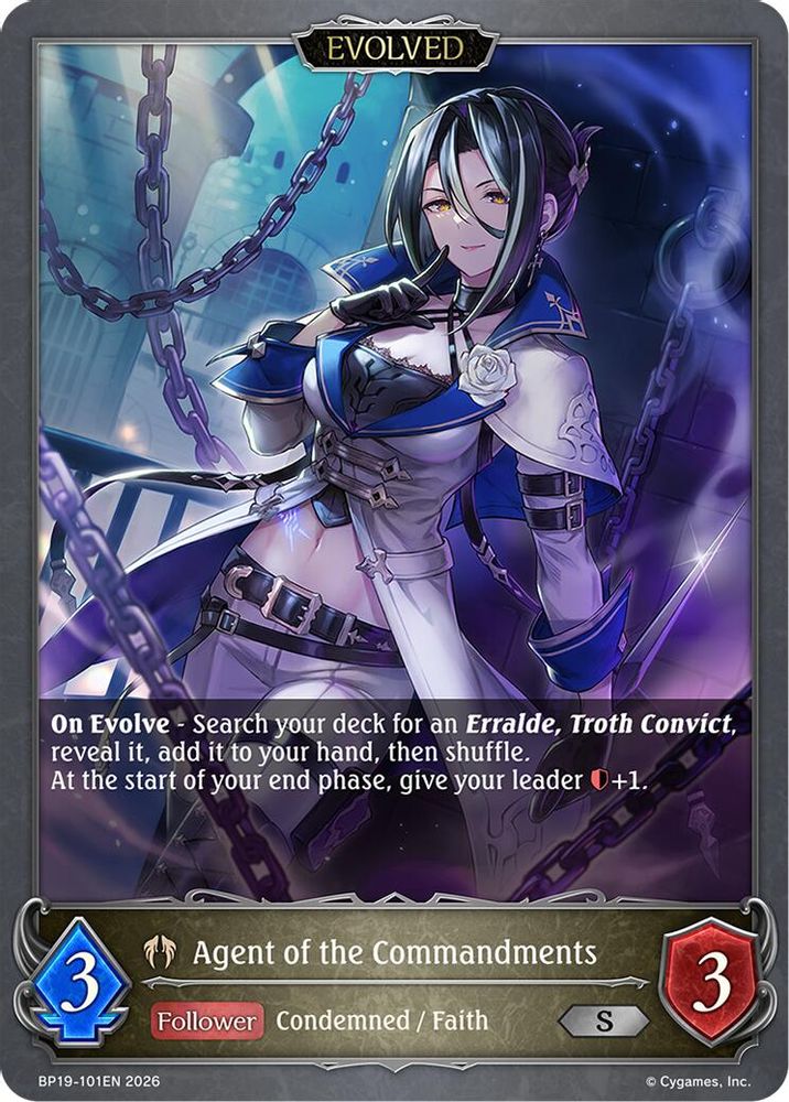 Agent of the Commandments (Evolved), Standard, front