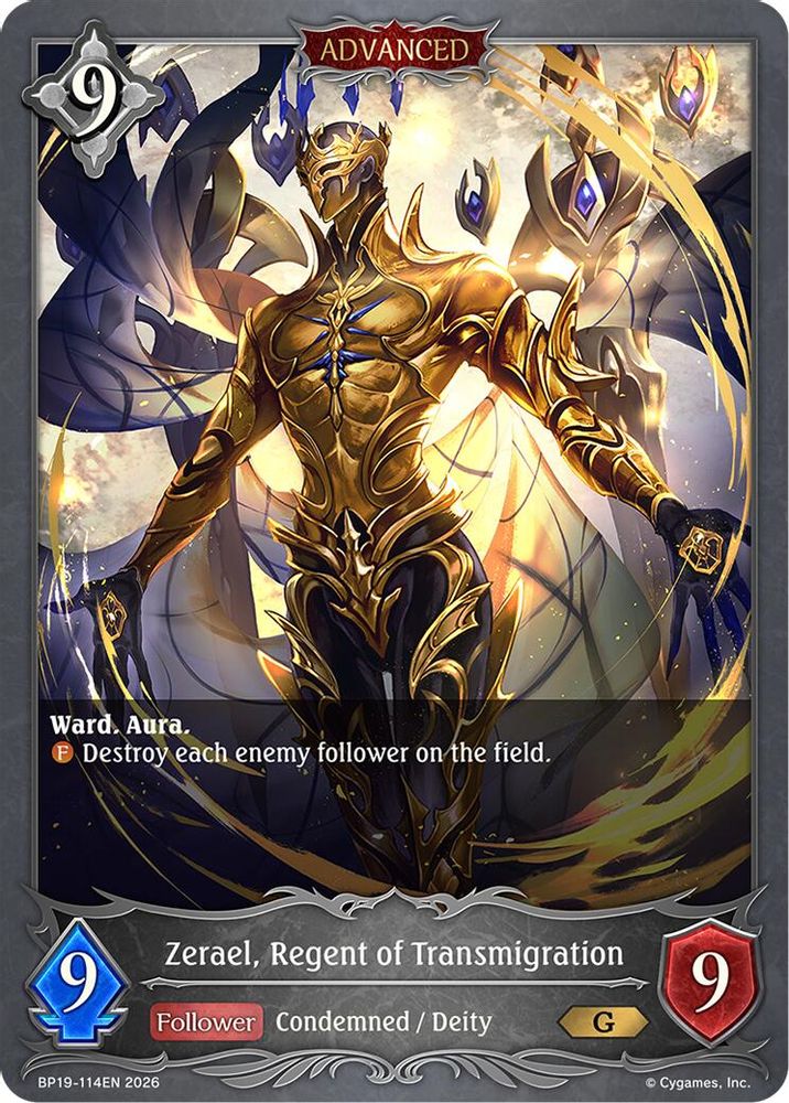 Zerael, Regent of Transmigration, Standard, front
