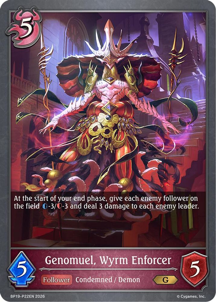 Genomuel, Wyrm Enforcer - P22EN (Foil), Standard, front
