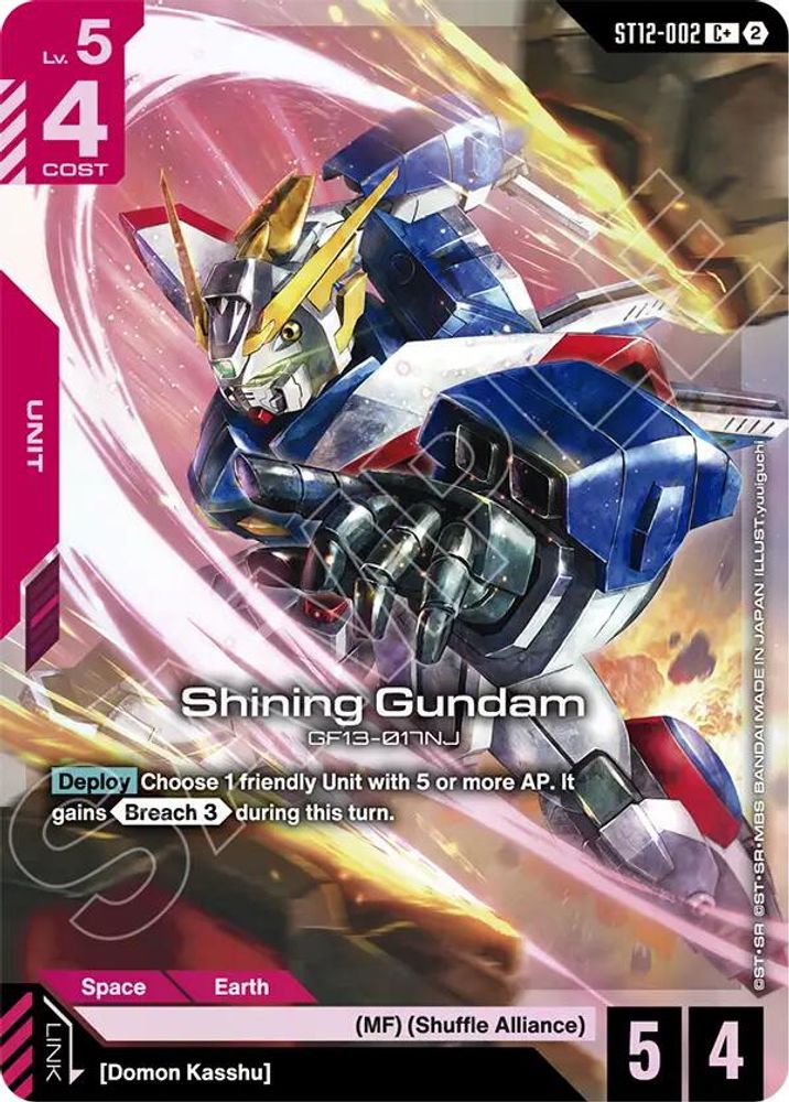 Shining Gundam (C+), Foil, front