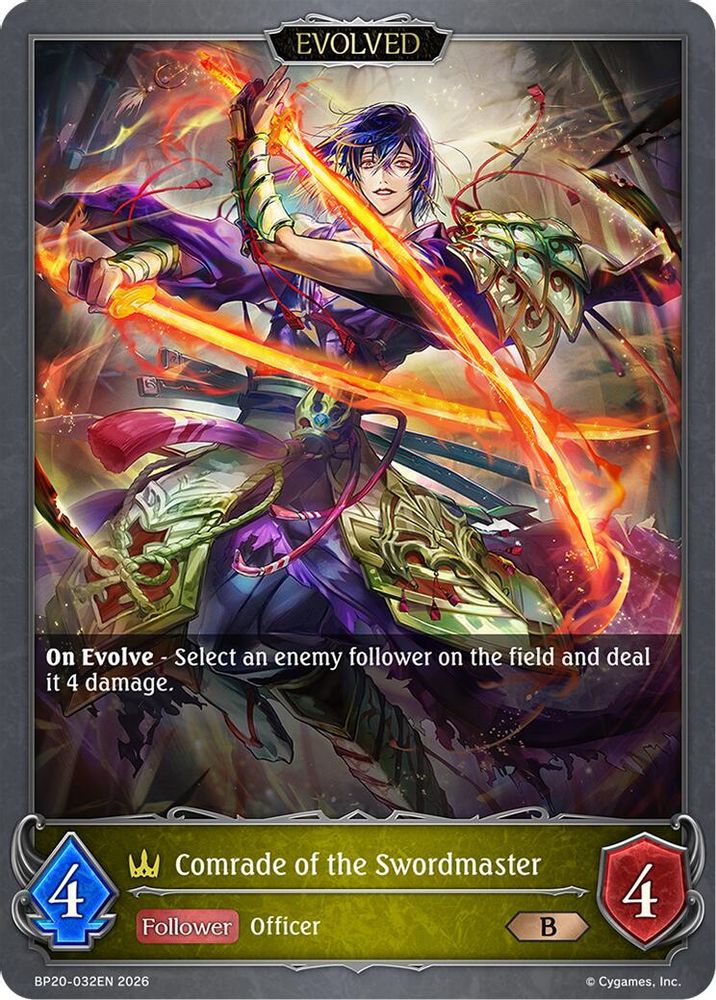 Comrade of the Swordmaster (Evolved), Standard, front