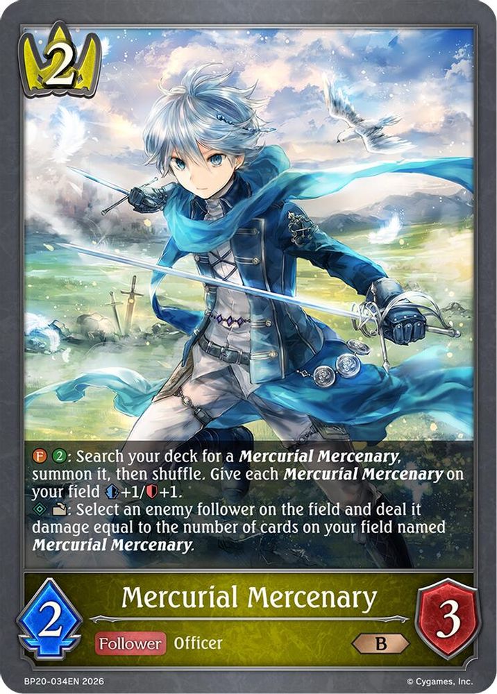 Mercurial Mercenary, Standard, front