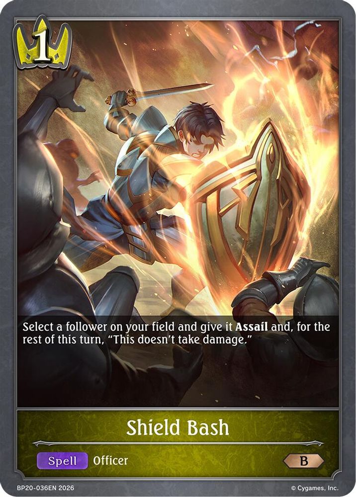 Shield Bash, Standard, front