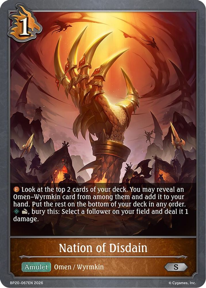 Nation of Disdain, Standard, front