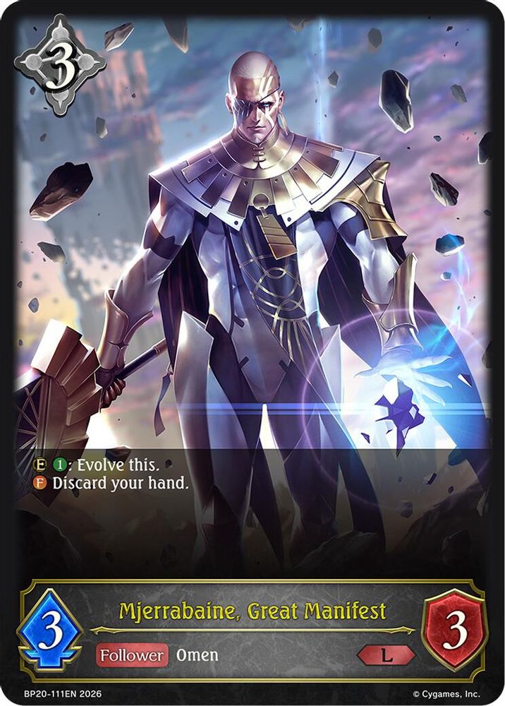Mjerrabaine, Great Manifest, Standard, front