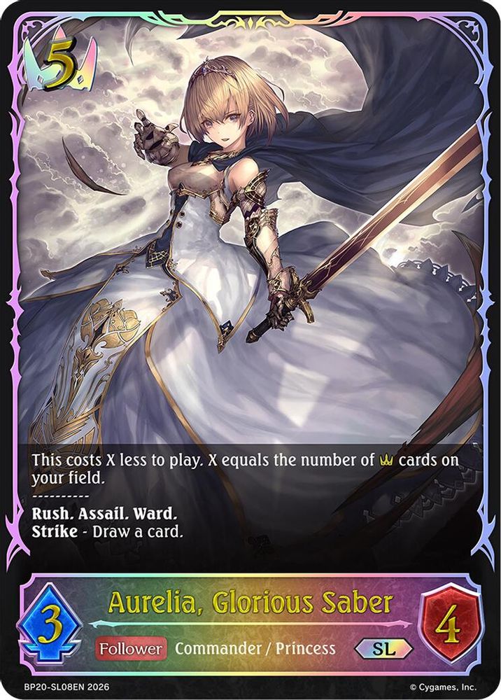Aurelia, Glorious Saber (SL), Standard, front