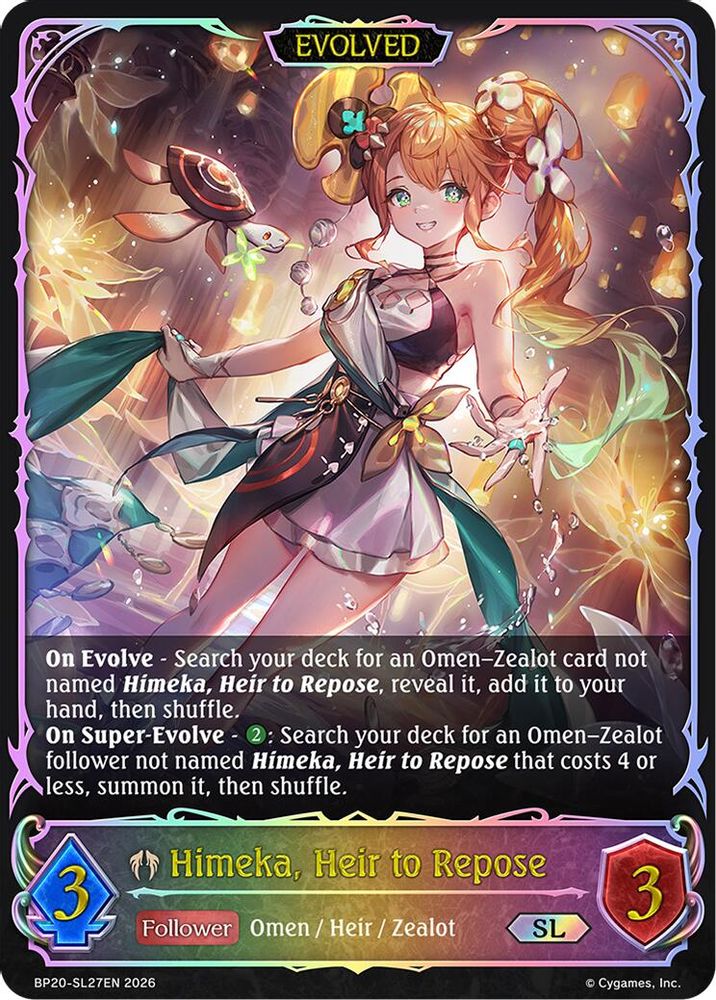 Himeka, Heir to Repose (Evolved) (SL), Standard, front