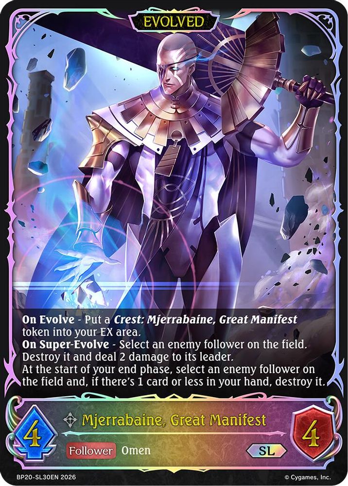 Mjerrabaine, Great Manifest (Evolved) (SL), Standard, front