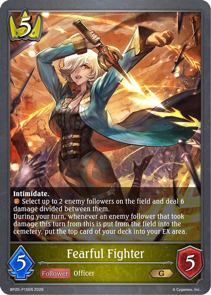 Fearful Fighter - P15EN (Foil), Standard, front