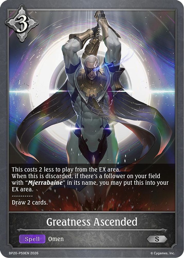 Greatness Ascended - P59EN (Foil), Standard, front