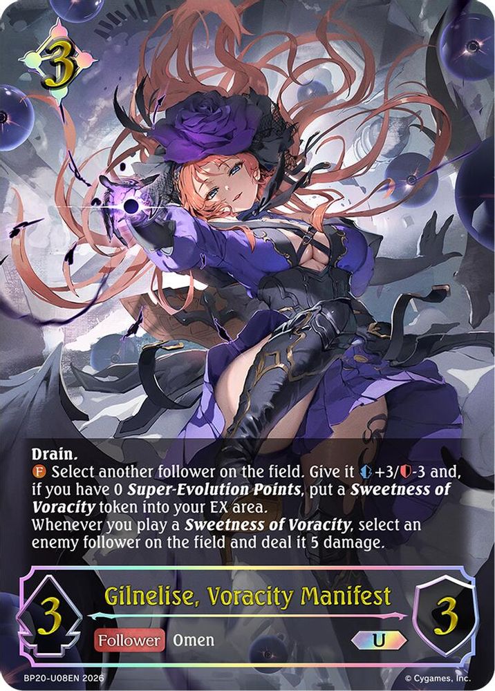 Gilnelise, Voracity Manifest (U), Standard, front