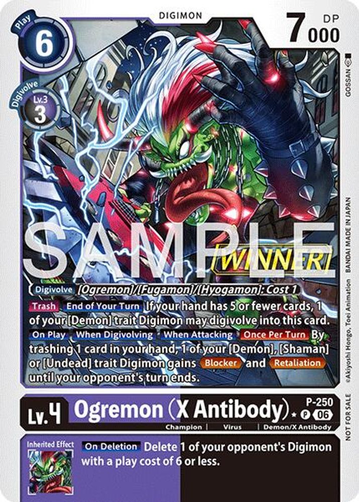 Ogremon (X Antibody) (Official Store Tournament 2026 Vol. 4 Winner), Standard, front