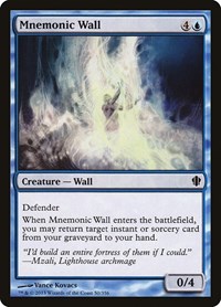 Mnemonic Wall, Commander 2013