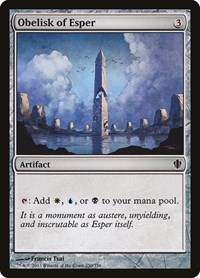 Obelisk of Esper, Commander 2013