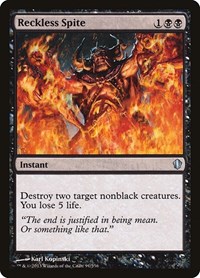 Reckless Spite, Commander 2013