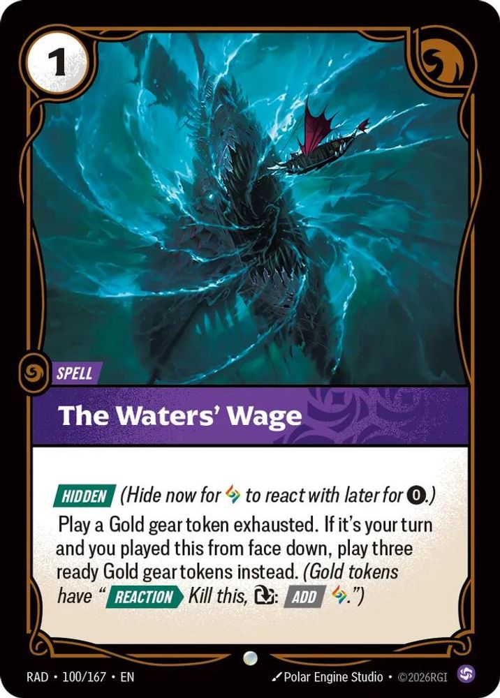 The Waters' Wage