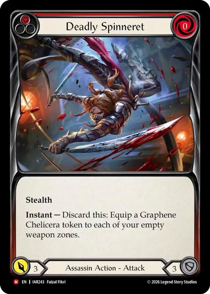 Deadly Spinneret, Standard, front