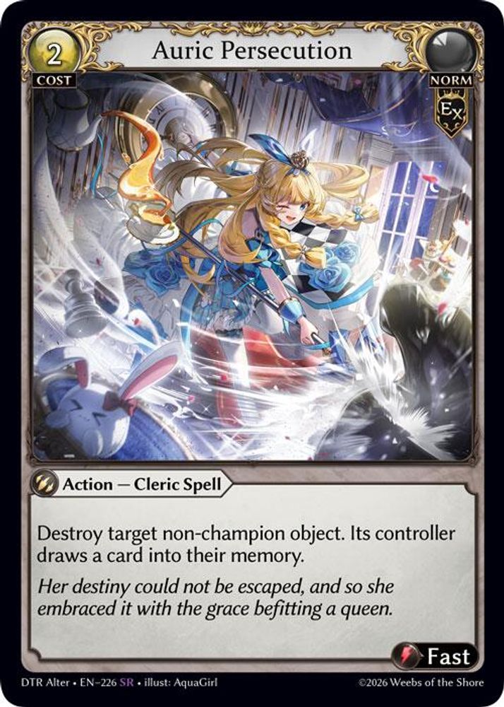 Auric Persecution, Standard, front